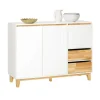 SoBuy Sideboard Küchenschrank Kommode Buffet Schuhschrank TV-Schrank FSB75-WN* TV-Wände|Kommode