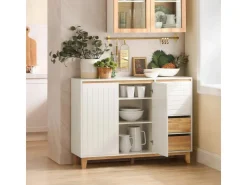 SoBuy Sideboard Küchenschrank Kommode Buffet Schuhschrank TV-Schrank FSB75-WN* TV-Wände|Kommode