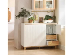 SoBuy Sideboard Küchenschrank Kommode Buffet Schuhschrank TV-Schrank FSB75-WN* TV-Wände|Kommode