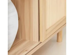 SoBuy Sideboard Kommode Küchenschrank Flurschrank Lowboard Natur FSB87-N