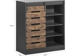 SoBuy Sideboard Schuhschrank Kommode Küchenschrank Flurschrank Lowboard FSB65-HG