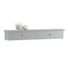 SoBuy Wandschrank Hängeregal Wandregal Wandgarderobe Hellgrau FRG43-HG* Bücherregale