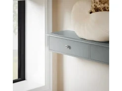 SoBuy Wandschrank Hängeregal Wandregal Wandgarderobe Hellgrau FRG43-HG* Bücherregale