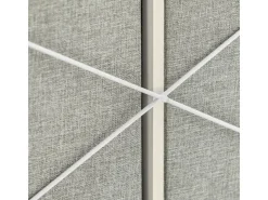 SoBuy Wäscheschrank mit 2 abnehmbaren Wäschesäcken Metall Vlies Grau BZR57-W* Sitzbänke