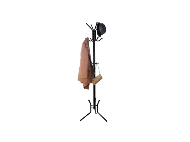 Songmics Hutständer 12 Haken 49 cm x 176 cm Schwarz