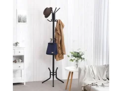 Songmics Hutständer 12 Haken 49 cm x 176 cm Schwarz