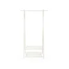 Songmics Kleiderständer 2 Ablagen 40 cm x 87,5 cm x 155 cm Weiß