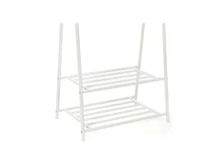Songmics Kleiderständer 2 Ablagen 40 cm x 87,5 cm x 155 cm Weiß