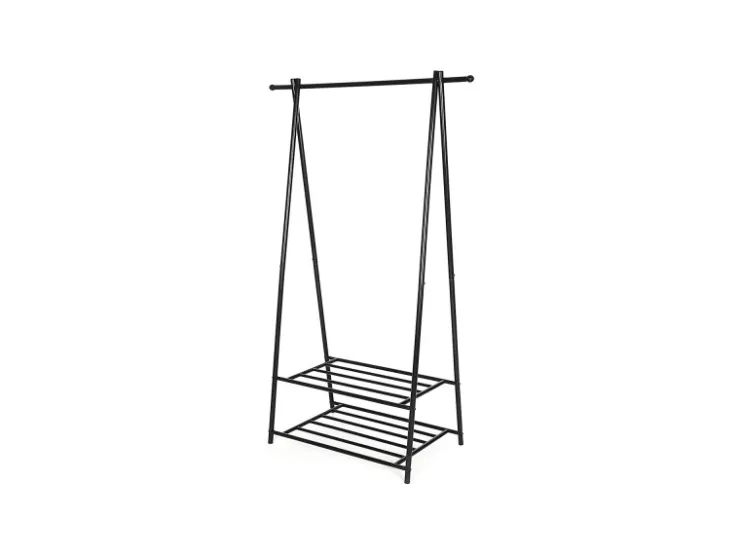 Songmics Kleiderständer 2 Ablagen 155,7 cm x 87,8 cm x 41,6 cm Schwarz* Garderoben