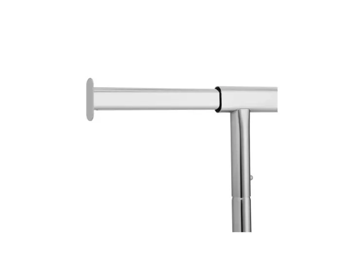 Songmics Kleiderständer mit Rollen 150 cm x 45 cm x 160 cm Silber