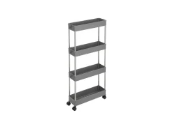 Songmics Rollwagen 4 Ebenen 12,5 cm x 40 cm x 88 cm Grau
