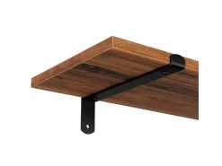 Songmics Schweberegal 60 cm x 20 cm x 7 cm Braun-Schwarz