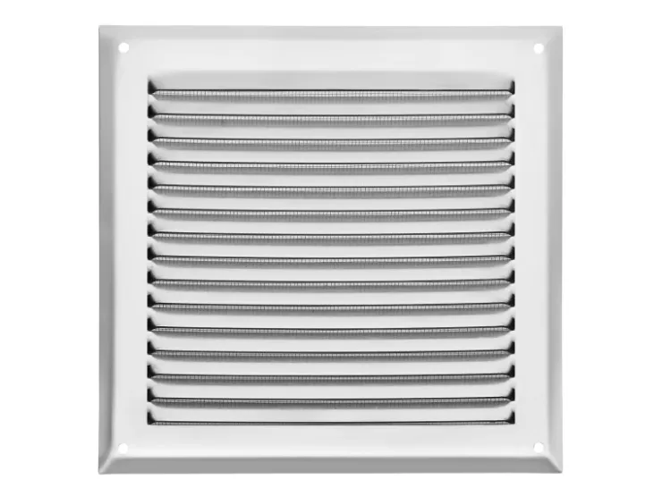 SOTECH Aluminium-Lüftungsgitter 190 x 190 mm optik Aufschraubbar mit Insektenschutz