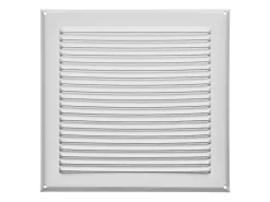 SOTECH Aluminium-Lüftungsgitter 250 x 250 mm Aufschraubbar mit Insektenschutz* Insektenschutz