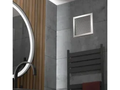 SOTECH Aluminium-Lüftungsgitter 125 x 125 mm optik Aufschraubbar mit Insektenschutz
