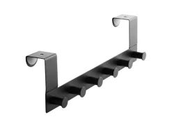 SOTECH Türgarderobe LINEA II Edelstahl mit 6 Haken für 40 mm Türen Ohne Falz