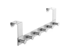 SOTECH Türgarderobe LINEA II Edelstahl mit 6 Haken für 40 mm Türen Ohne Falz* Garderoben