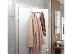 SOTECH Türgarderobe LINEA II Edelstahl mit 6 Haken für 40 mm Türen Ohne Falz* Garderoben