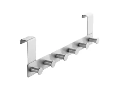 SOTECH Türgarderobe LINEA I Edelstahl mit 6 Haken für Türen mit Falz max. 16 mm* Garderoben