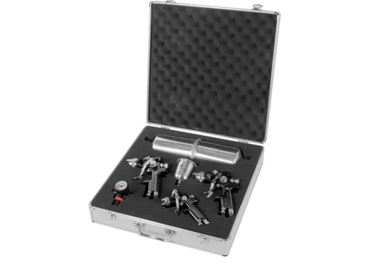 STAHLWERK HVLP Lackierpistolen SGS-1125 ST 21-teilges Set* Klarlacke