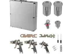 STAHLWERK HVLP Lackierpistolen SGS-1125 ST 21-teilges Set* Klarlacke