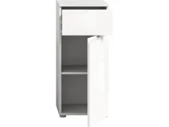 Standschrank Solero Weiß Hochglanz 87 cm x 38 cm x 34 cm