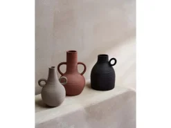Steingut-Vase Ancient Secrets 13,5 cm x 12,7 cm x 20,2 cm Terrakotta