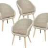 Garden Pleasure Stuhl Arvada mit Auflage Muskatnussbraun Taupe* Kissenbezüge