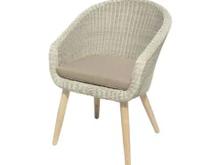 Garden Pleasure Stuhl Arvada mit Auflage Muskatnussbraun Taupe* Kissenbezüge