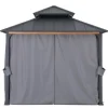 Sunjoy Vorhang für Zedernholz Gazebo 300 cm x 300 cm