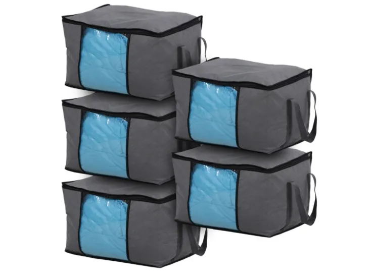 SVITA Aufbewahrungstasche L 5er Set Organizer Unterbettkommode* Kissen