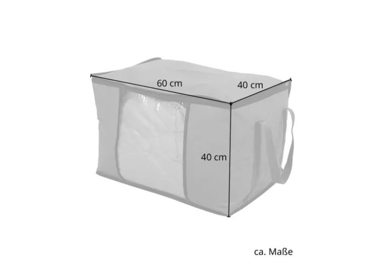 SVITA Aufbewahrungstasche L 3er Set Organizer Unterbettkommode* Bettwäsche