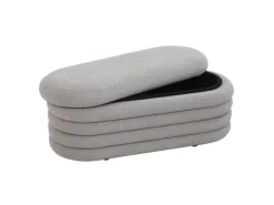 SVITA Blossom XL Hocker Mit Stauraum Sitzhocker Ottomane Pouf Teddyboucle* Aufbewahrung|Sitzbänke