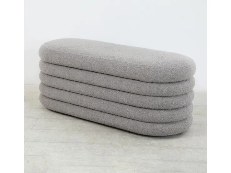 SVITA Blossom XL Hocker Mit Stauraum Sitzhocker Ottomane Pouf Teddyboucle* Aufbewahrung|Sitzbänke