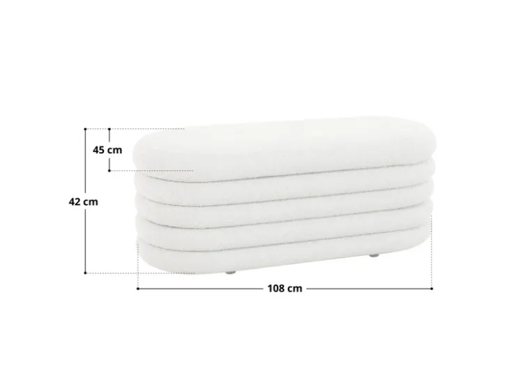 SVITA Blossom XL Hocker Mit Stauraum Sitzhocker Ottomane Pouf Teddyboucle* Aufbewahrung|Sitzbänke