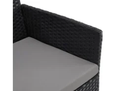 SVITA Brooklyn Bistro Gartenmöbelset 3-tlg. Rattan Outdoor Gartenlounge