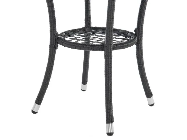 SVITA Brooklyn Bistro Gartenmöbelset 3-tlg. Rattan Outdoor Gartenlounge