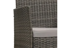 SVITA Brooklyn Polyrattan Sitzgruppe Lounge Gartenmöbel Set* Kissen|Sessel