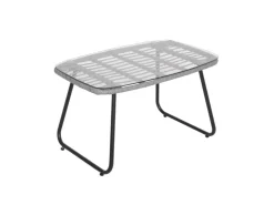 SVITA Capri Balkonmöbel-Set Polyrattan Sitzgruppe Outdoor 4-tlg. Gartenlounge Hell* Kissen|Stühle
