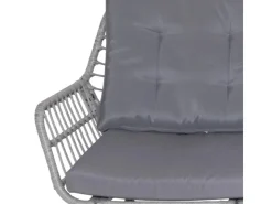SVITA Capri Balkonmöbel-Set Polyrattan Sitzgruppe Outdoor 4-tlg. Gartenlounge Hell* Kissen|Stühle