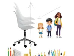 SVITA Eddy Kinderschreibtischstuhl Schreibtischstuhl Kinder Drehstuhl Höhenverstellbar* Stühle