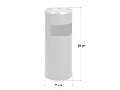 SVITA 30L Standaschenbecher Eimer Aschenbecher Mülleimer Ascher 60x25cm* Malerbedarf