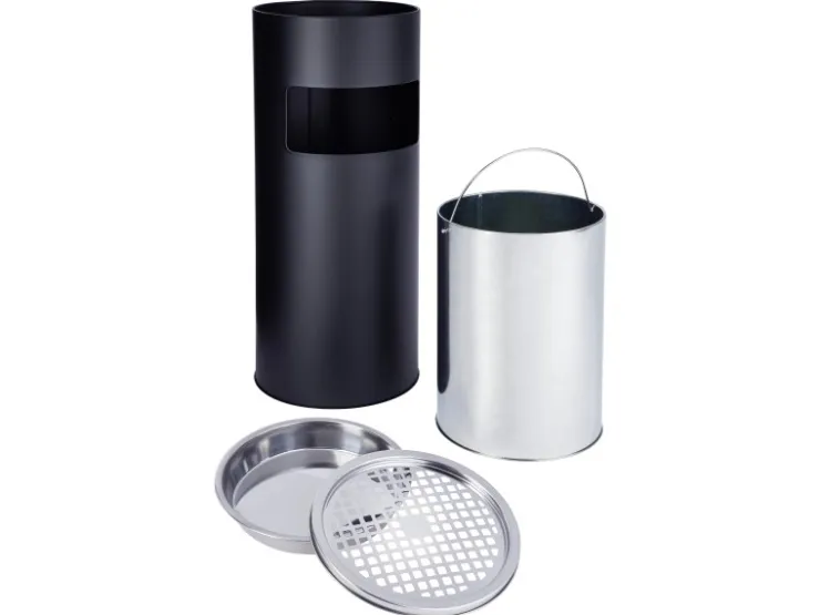 SVITA 30L Standaschenbecher Eimer Aschenbecher Mülleimer Ascher 60x25cm