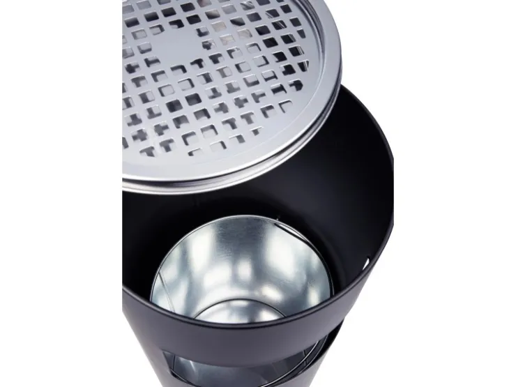 SVITA 30L Standaschenbecher Eimer Aschenbecher Mülleimer Ascher 60x25cm
