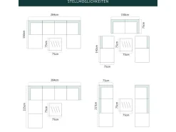 SVITA Lugano Polyrattan Lounge Gartenmöbel Set Gartenlounge Gartensofa