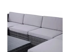 SVITA Lugano Polyrattan Lounge Gartenmöbel Set Gartenlounge Gartensofa