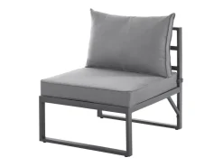 SVITA Maui Gartenmöbel-Lounge-Set Mit Dach Outdoor-Sofa Strandkorb-Sonneninsel Stahl