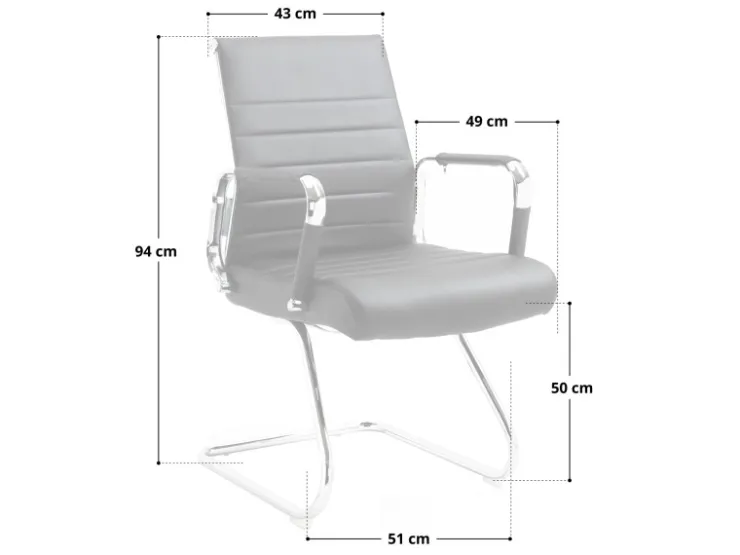 SVITA Office Comfort 2er Set Besucherstuhl Freischwinger Mit Armlehne LB Stoff* Stühle