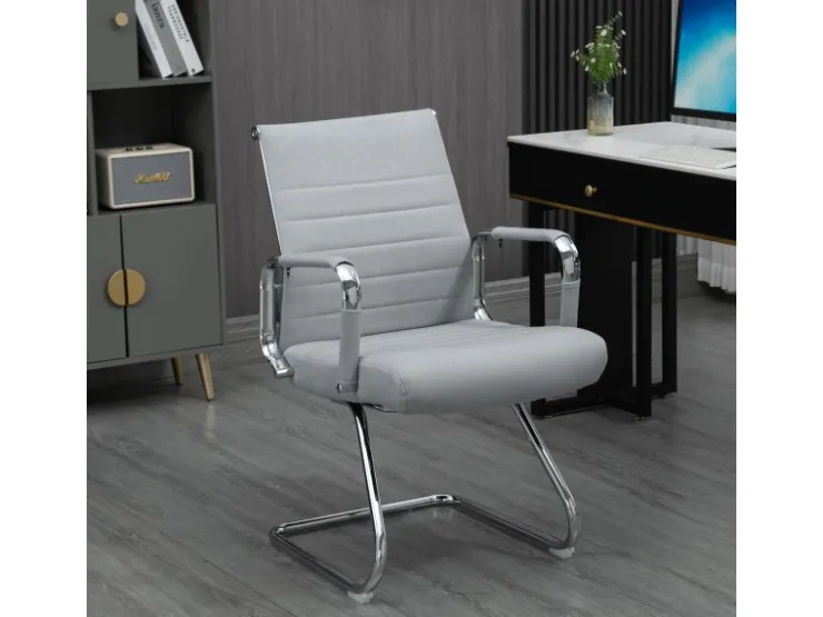 SVITA Office Comfort 2er Set Besucherstuhl Freischwinger Mit Armlehne LB Stoff* Stühle