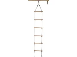 SwingKing Strickleiter mit 6 Holz-Sprossen